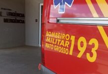 Corpo de Bombeiros socorre vítima de acidente de trânsito na MT-140