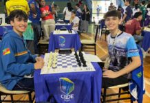 Sinopense é prata no xadrez por equipes no JEB’s 2025