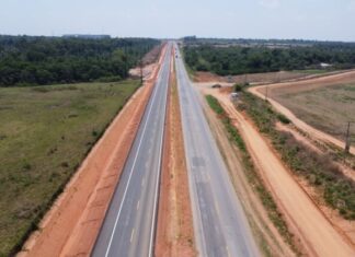 Nova Rota desvia tráfego em Vera para recuperação de mais 10 km da BR-163