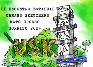 Sorriso recebe II Encontro Estadual Urban Sketchers Mato Grosso 2025