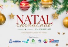 Natal Encantado será na Praça das Fontes neste sábado (13) em Sorriso