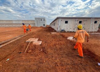 MT utiliza reeducandos em 100% da mão de obra na construção de presídios