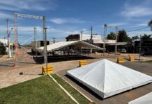 Começa montagem do palco do Réveillon em Vera