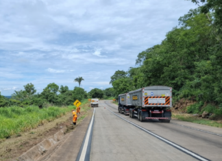 Tráfego na Serra de São Vicente é alterado para manutenção e implantação de câmeras