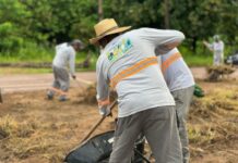 Secretaria de Obras faz mutirão de limpeza e manutenção em Sinop