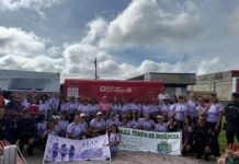 Emei Tempo de Infância realiza 1ª Caminhada com Elas e mobiliza comunidade contra a violência