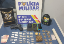 PM prende três faccionados por tráfico de drogas em Sinop