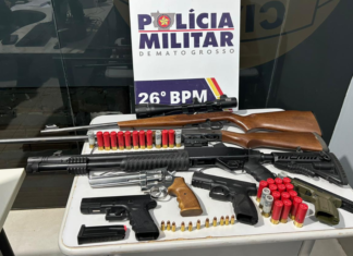 Apreensões de armas de fogo pela Polícia Militar crescem 78% em 2026