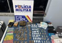 PM apreende dupla por sequestro e 431 porções de drogas em Sinop