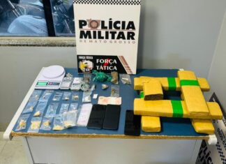 Casal de faccionados é preso em flagrante por tráfico de drogas em Sinop
