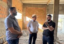 Obras de nova UBS no Nico Baracat avançam; prefeito faz nova vistoria