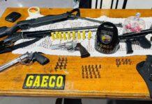 Força Tática apreende armas de fogo e munições durante abordagens em Sinop