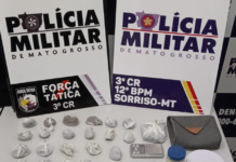 Adolescente e homem são detidos com porções de maconha pela PM