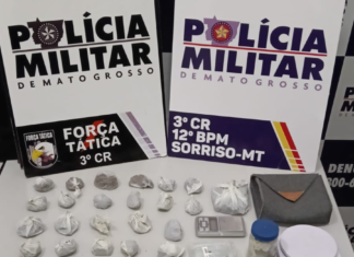 Adolescente e homem são detidos com porções de maconha pela PM