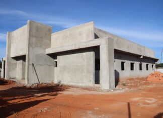 Nova sede da GCM em Sinop tem 70% das obras concluídas