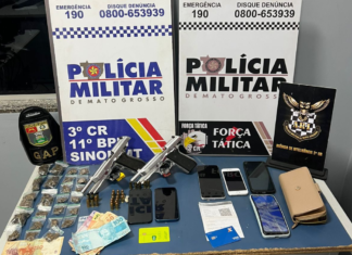 Polícia Militar prende nove suspeitos de latrocínio contra idoso em Sinop