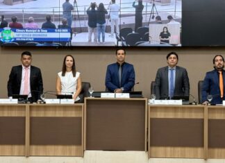 Moisés do Jardim do Ouro é eleito presidente da Câmara de Sinop e Sandra Donato assume como vice
