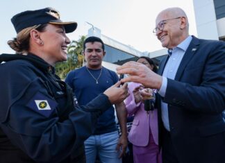Governo de MT entrega 47 novas viaturas da Patrulha Maria da Penha