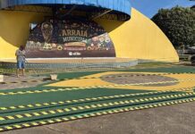 Copa do Mundo na Praça Emílio Malinski em Santa Carmem