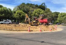Começam as obras para implantação de novo semáforo no centro de Sinop