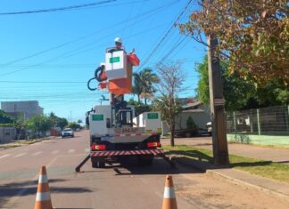 Prefeitura de Sinop intensifica manutenção da iluminação pública