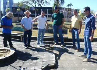 Prefeitura de Sinop inicia trabalho de recuperação da Praça Plínio Callegaro