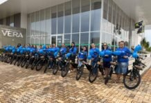 Agentes de Saúde de Vera recebem bicicletas elétricas para ampliar atendimento à população