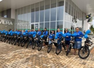 Agentes de Saúde de Vera recebem bicicletas elétricas para ampliar atendimento à população