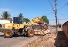 Sinop recolhe mais de 1,2 mil caçambas de entulho na Operação Cidade Limpa