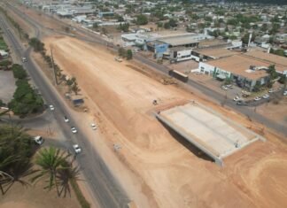 Nova Rota amplia desvio na BR-163 para avanço das obras de viaduto em Sinop