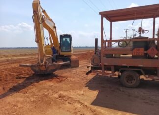Prefeitura de Sinop prepara Estrada Alegria para período de chuvas