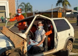 Semana do Trânsito termina em Sinop com simulação de acidente na André Maggi