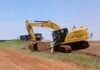 Obras de drenagem provocam alterações no tráfego da BR-163 em Lucas do Rio Verde