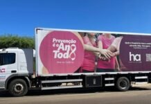 Carreta do Amor oferece mamografia e Papanicolau gratuitos em Nova Mutum de 20 a 22 de outubro