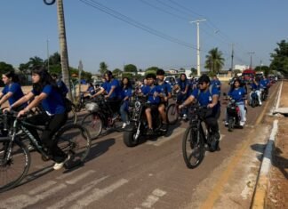 Passeio ciclístico aproxima estudantes da natureza e incentiva o cuidado com o meio ambiente em Sinop